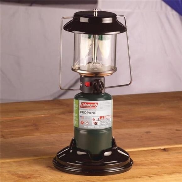 Quick-Pack 810 Lumens 2-Mantle Propane Lantern with Carry Case, Black - Picture 5 of 6